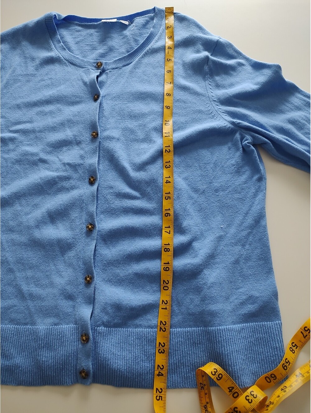 GAP Women's Light Blue Cotton Cardigan Sweater Size XL - Picture 6 of 7